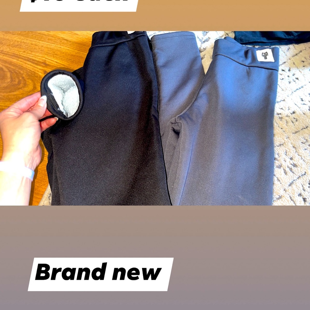 Wool heated leggings